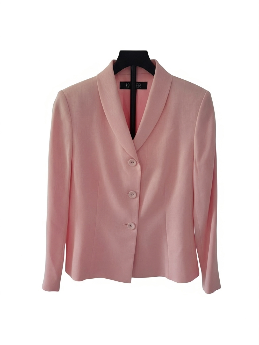 NWT Kasper 8P Petal Pink Skirt Suit 80s Power Suit Fall 2026 Office Siren  Scarf - Picture 11 of 13
